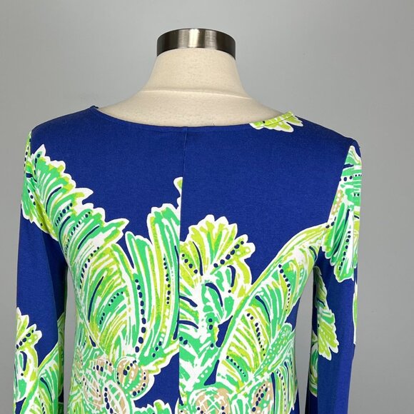 Lilly Pulitzer Womens Ophelia Swing Dress Iris Blue Latitude Adjustment size S - Picture 10 of 16